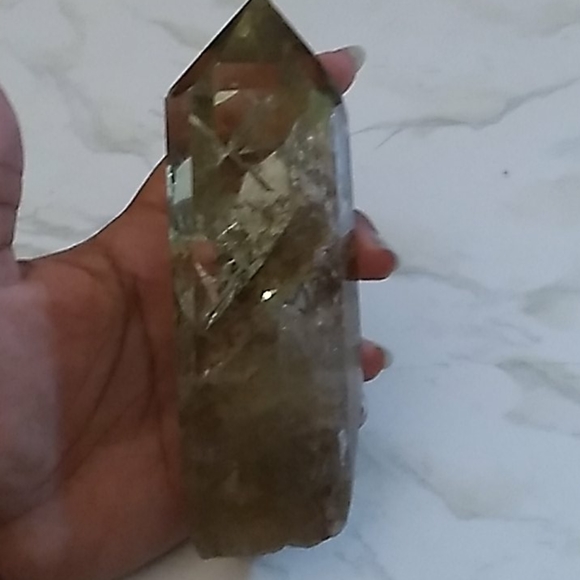 Natural Citrine Tower w. Custom Base - Picture 5 of 8